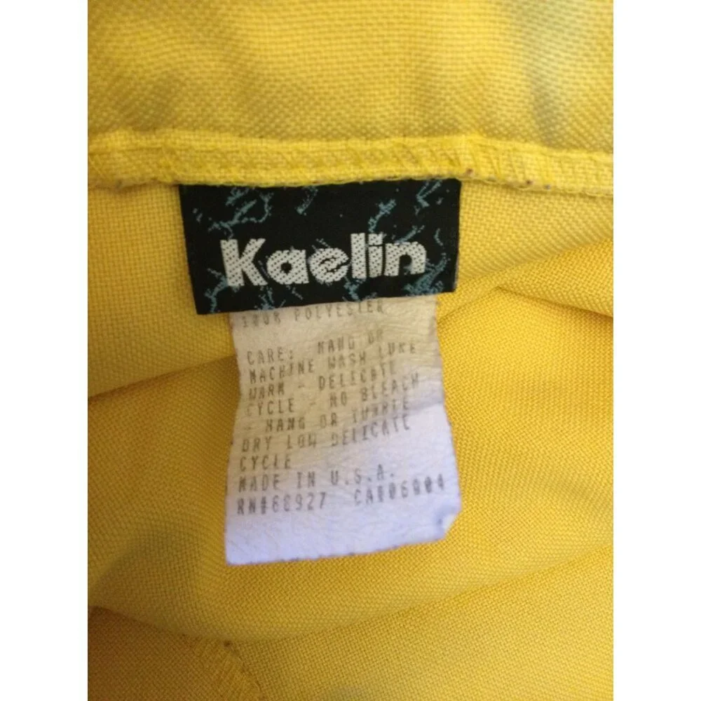 Vintage Kaelin Women's A-Line Mini Tennis Skirt Pockets Adjustable Waist Size 12